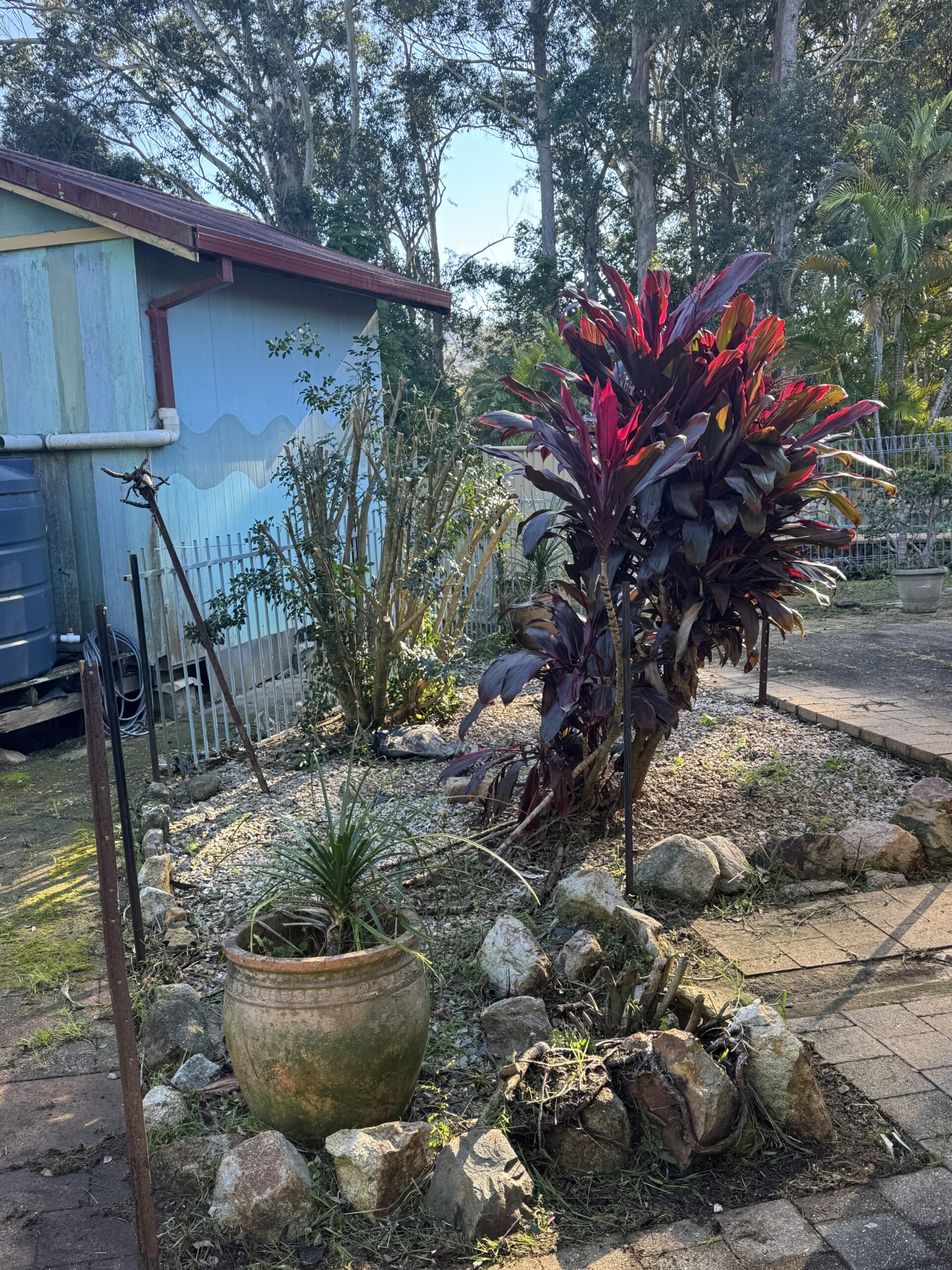 Valla property after garden maintenance